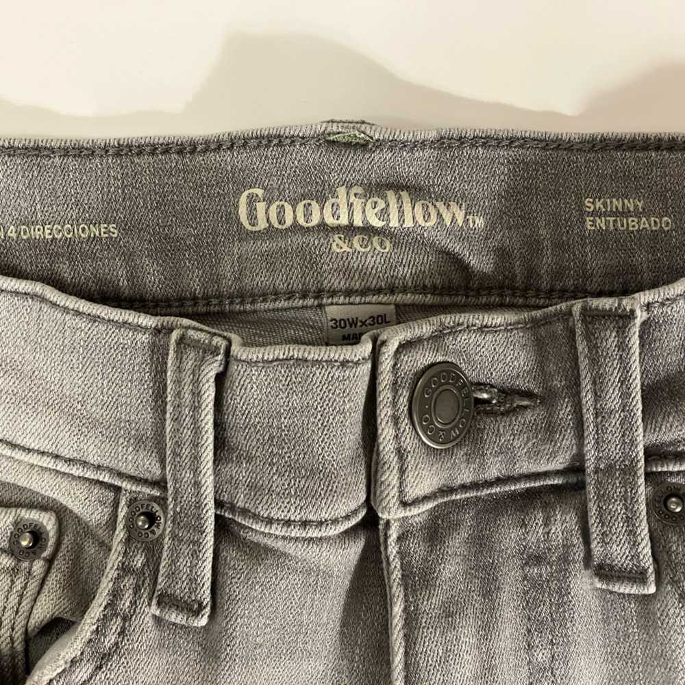 30x30 Goodfellow skinny jeans- washed gray